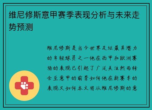 维尼修斯意甲赛季表现分析与未来走势预测